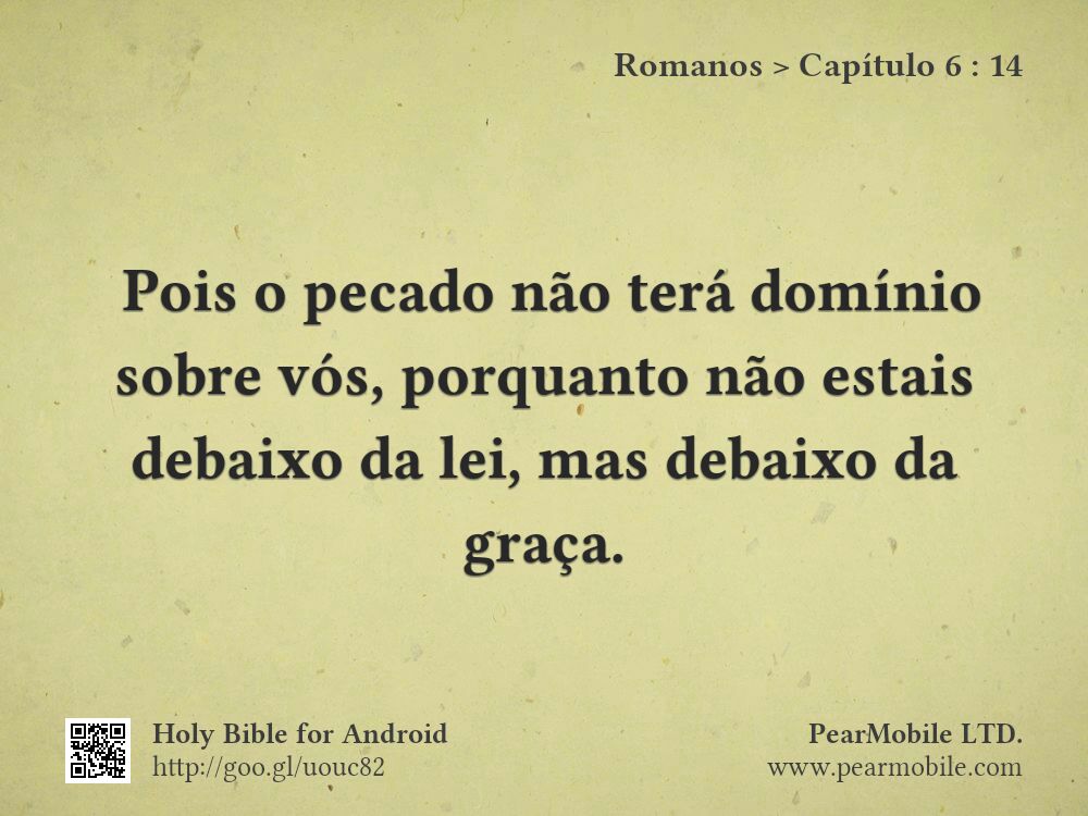 Romanos, Capítulo 6:14